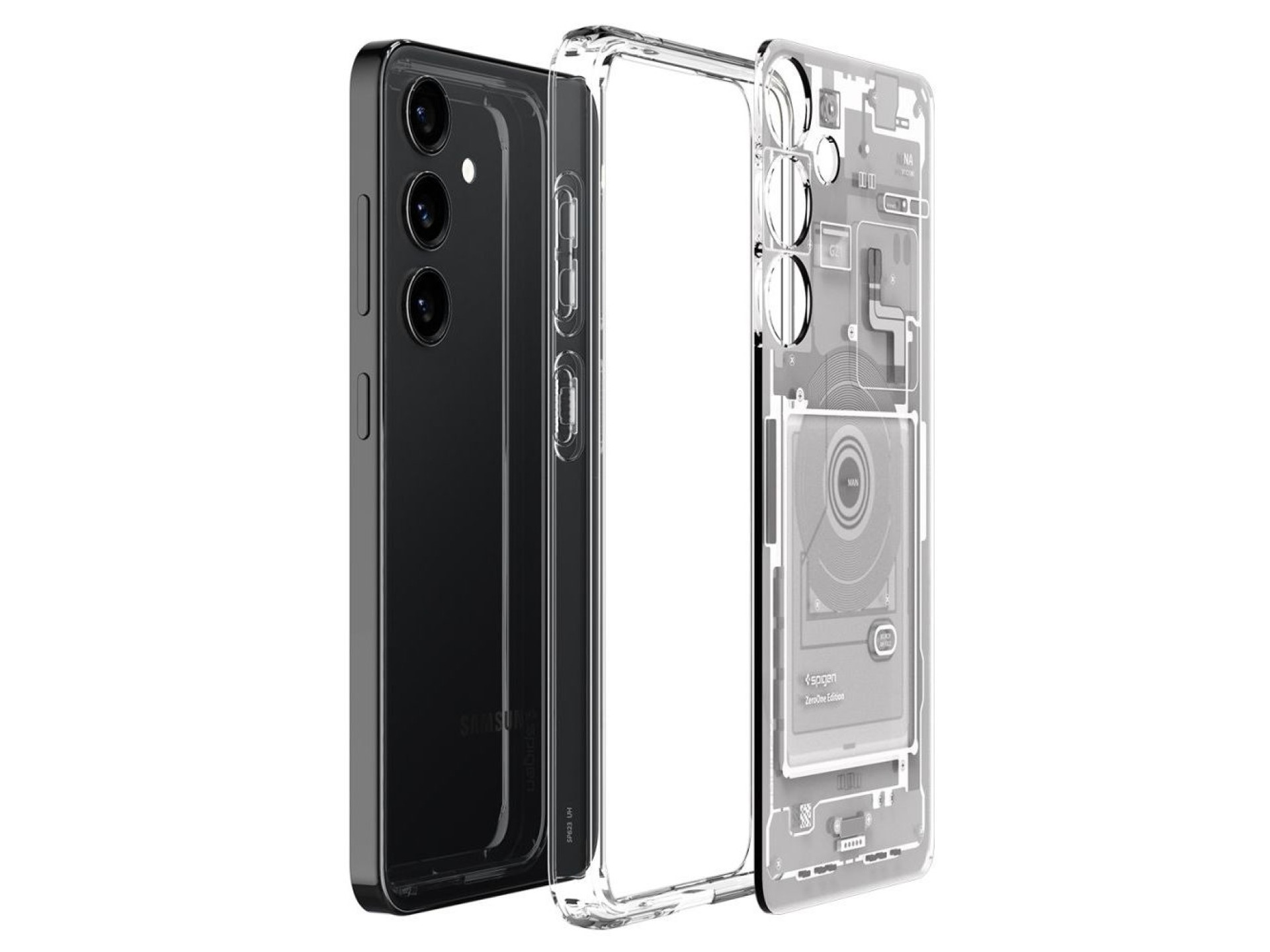 Funda Spigen Ultra Hybrid para Samsung Galaxy S24 Zero One - Blanca