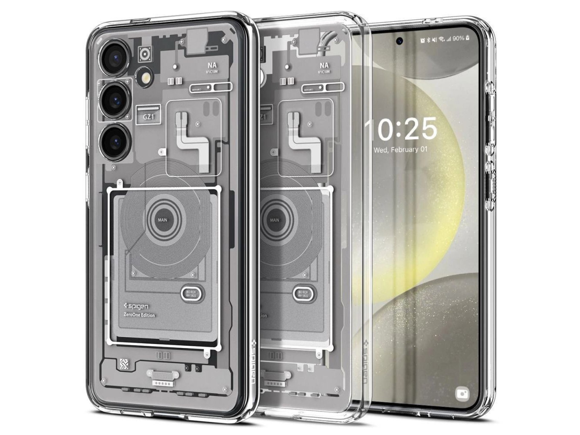 Funda Spigen Ultra Hybrid para Samsung Galaxy S24 Zero One - Blanca