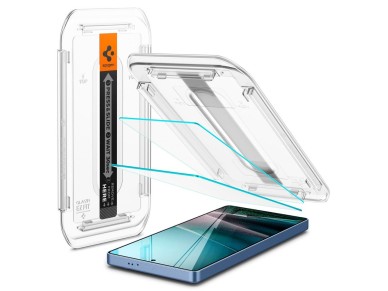 Protector de pantalla de vidrio templado Spigen Glas.tR EZ FIT (paquete de 2) para Samsung Galaxy S2
