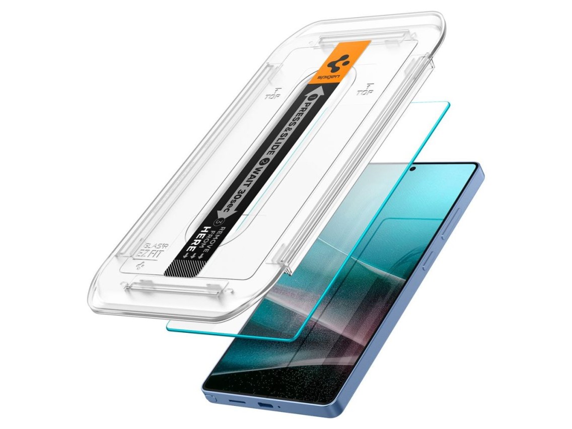 Protector de pantalla de vidrio templado Spigen Glas.tR EZ FIT (paquete de 2) para Samsung Galaxy S2