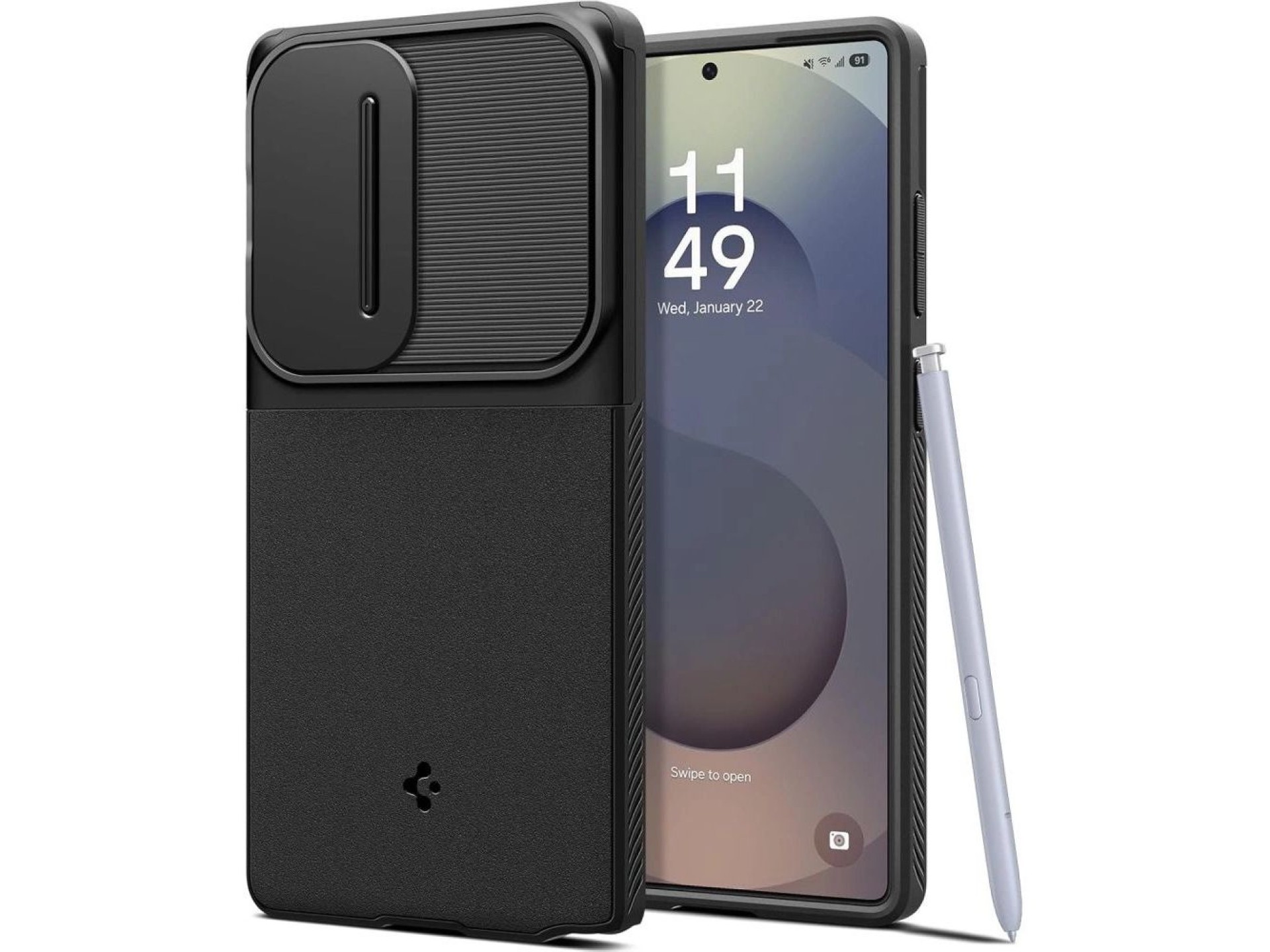Spigen Optik Armor Case for Samsung Galaxy S25 Ultra - Black