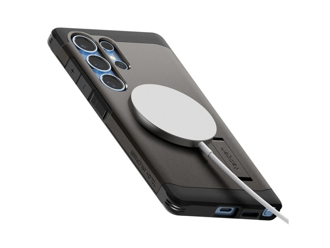 Capa Spigen Tough Armor MagSafe para Samsung Galaxy S25 Ultra - Cinza