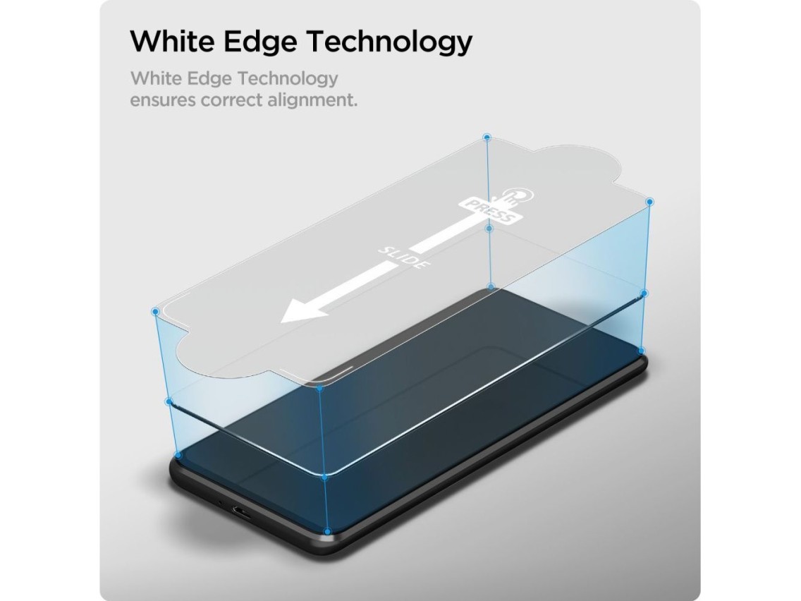 Protector de pantalla de vidrio templado Spigen Glas.tR Slim (paquete de 2) para Samsung Galaxy A16