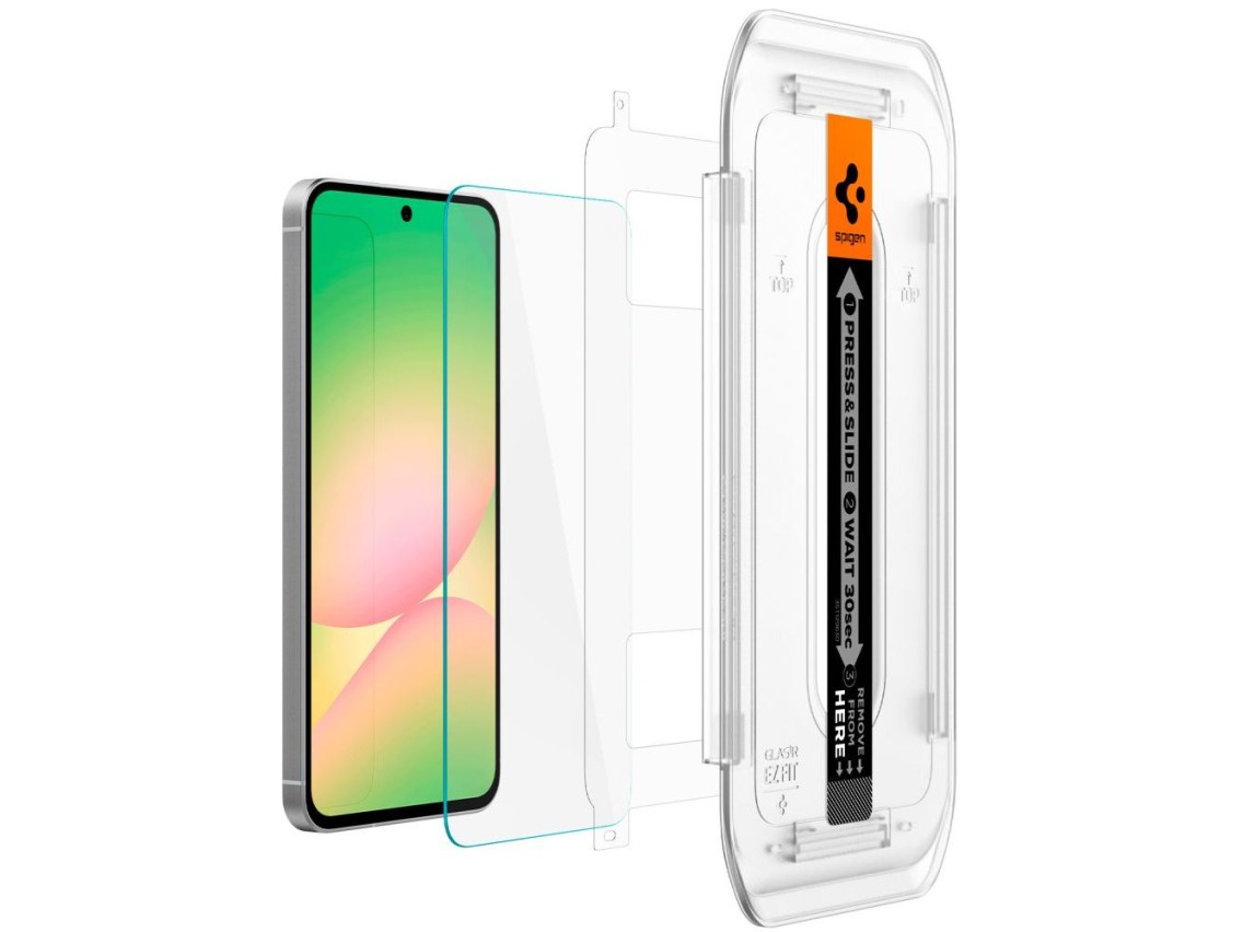 Protector de pantalla de vidrio templado Spigen Glas.tR EZ Fit para Samsung Galaxy S24 FE (2 unidade