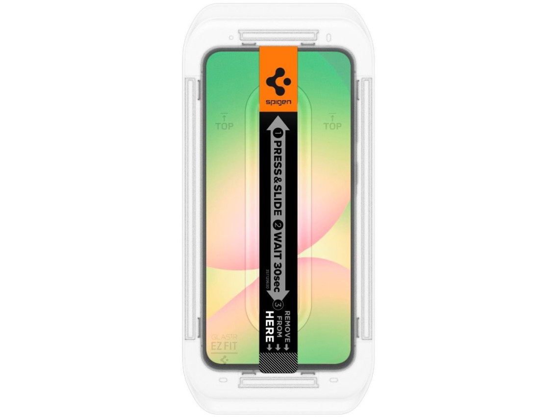 Protector de pantalla de vidrio templado Spigen Glas.tR EZ Fit para Samsung Galaxy S24 FE (2 unidade