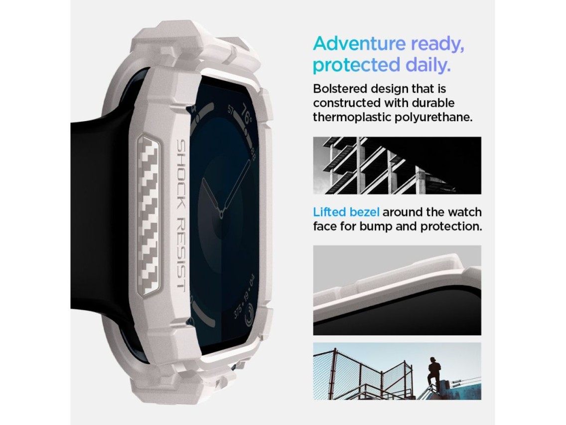 Pulseira Spigen Rugged Armor para Apple Watch 10 46mm - Bege