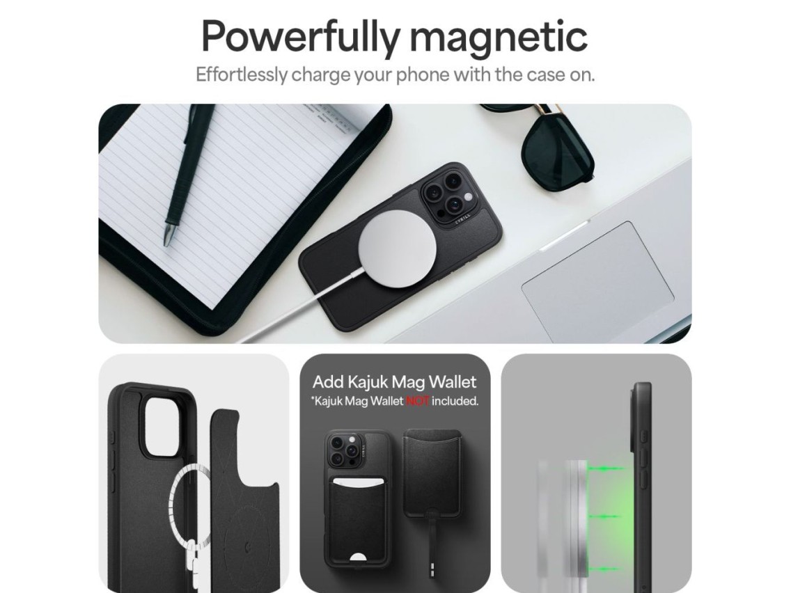 Capa Spigen Cyrill Kajuk para iPhone 16 Pro - Preta