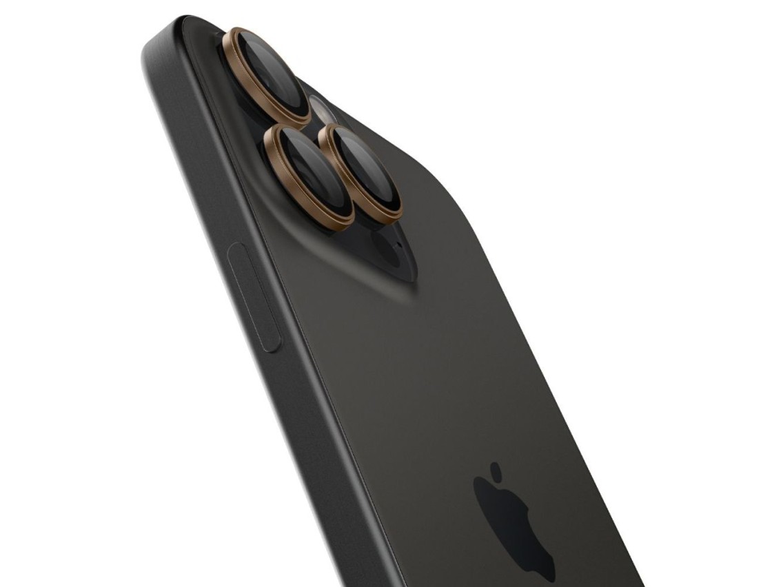 Protector de cámara Spigen Optik Pro GLAS.TR “EZ FIT” (paquete de 2) para iPhone 16 Pro / Pro Max -