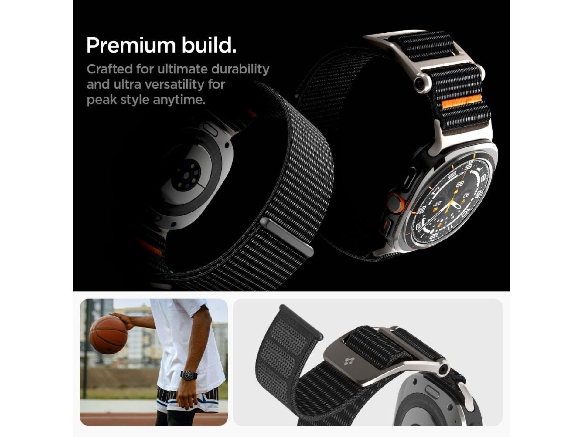 Correa Spigen DuraPro para Samsung Galaxy Watch Ultra de 47 mm - Negra