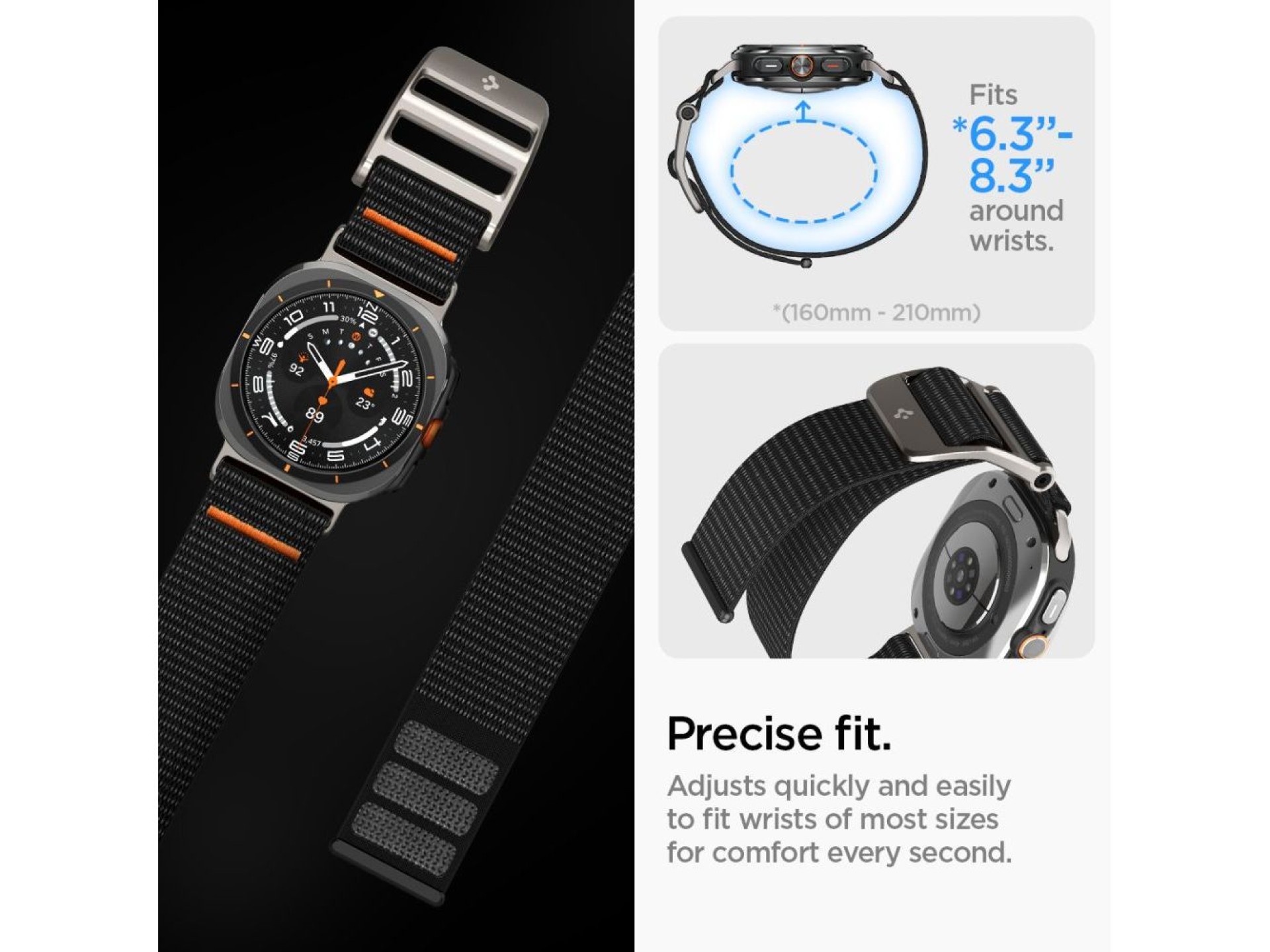 Correa Spigen DuraPro para Samsung Galaxy Watch Ultra de 47 mm - Negra