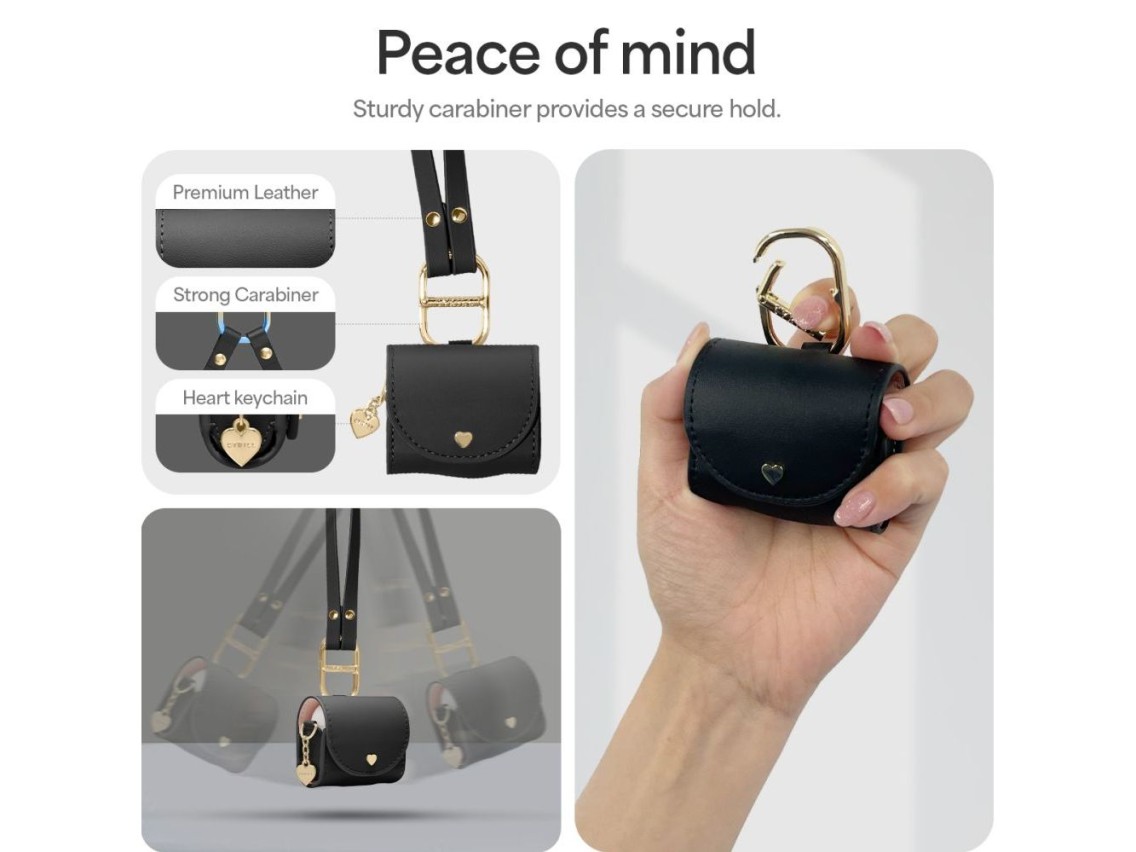 Spigen Cyrill Mini Bag for AirPods 4 - Black