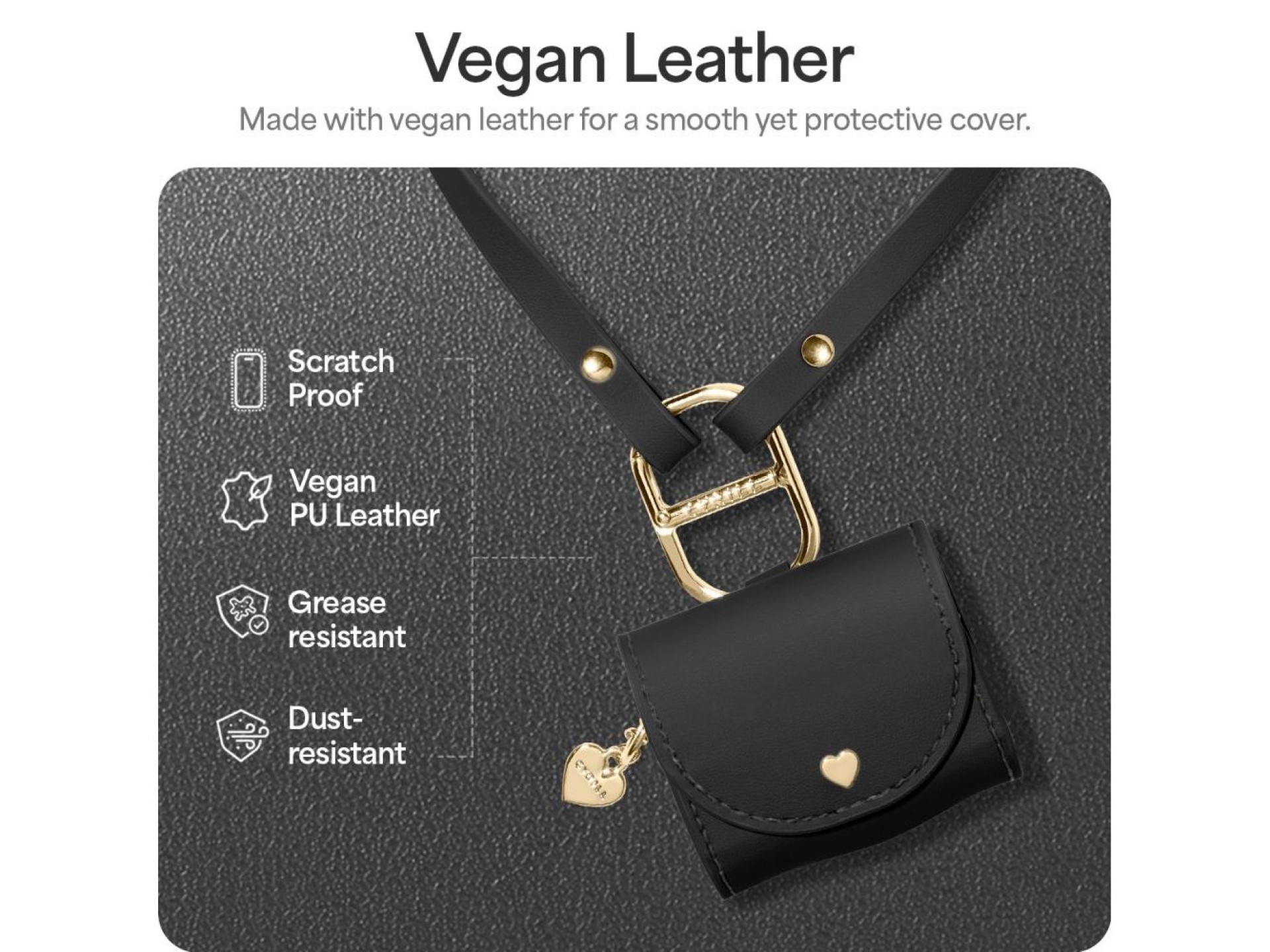 Spigen Cyrill Mini Bag for AirPods 4 - Black