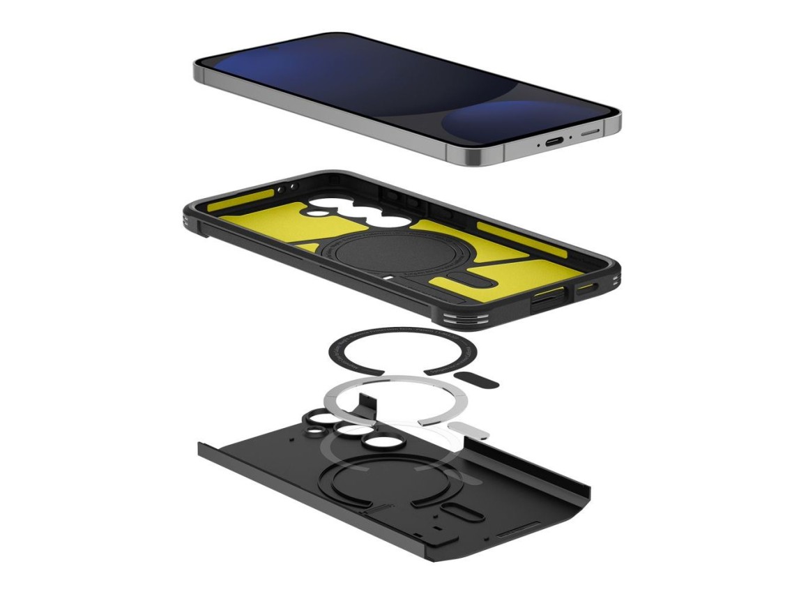 Funda Spigen Tough Armor MagSafe para Samsung Galaxy S24 FE - negra