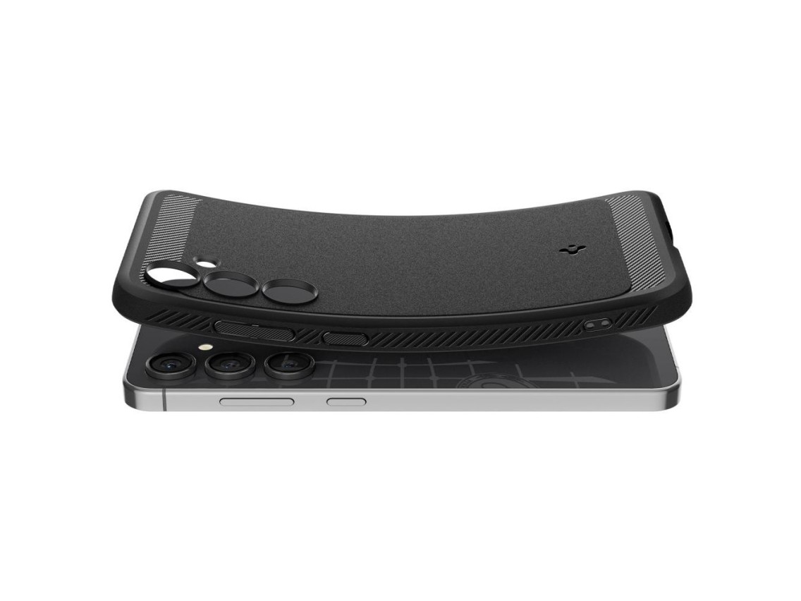Capa Spigen Rugged Armor para Samsung Galaxy S24 FE - Preta