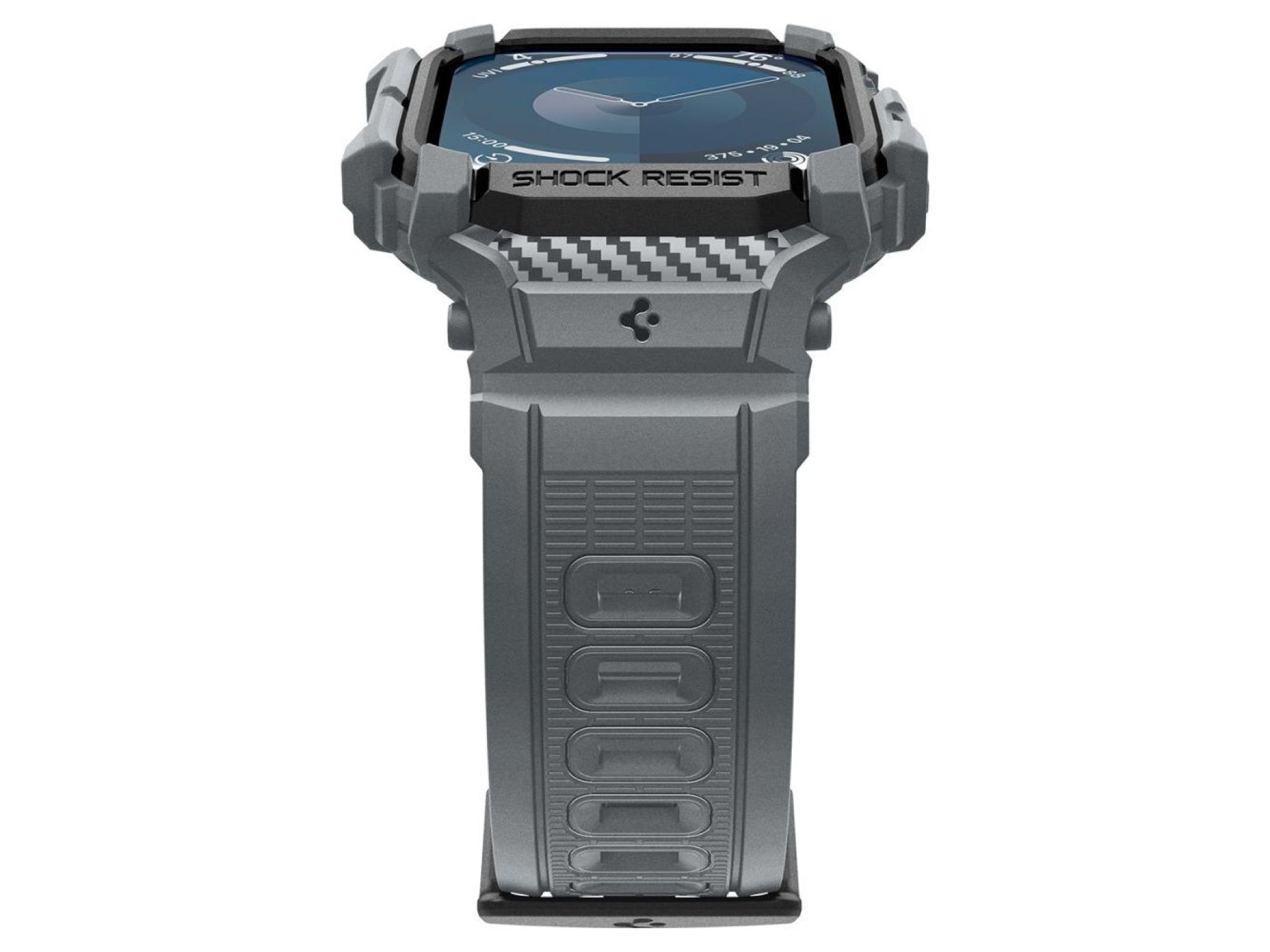 Funda Spigen Rugged Armor para Apple Watch de 10 pulgadas y 46 mm - Gris