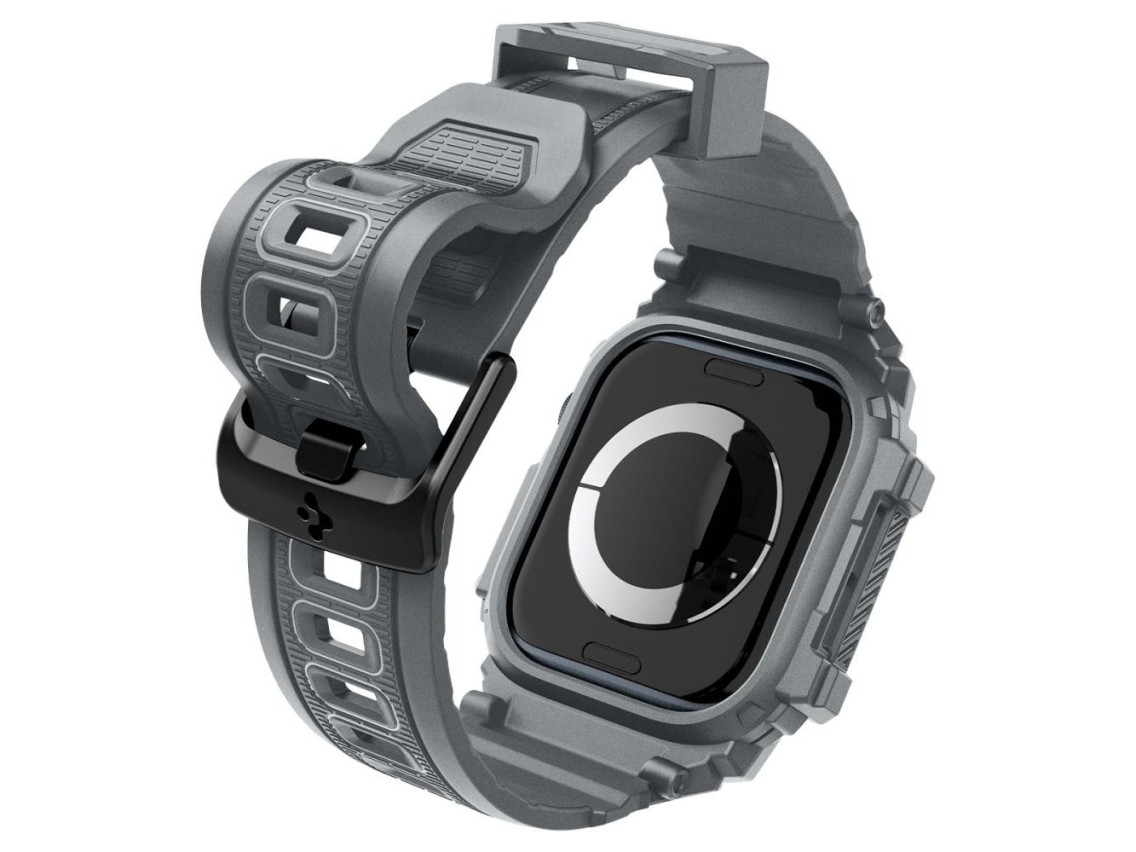 Funda Spigen Rugged Armor para Apple Watch de 10 pulgadas y 46 mm - Gris