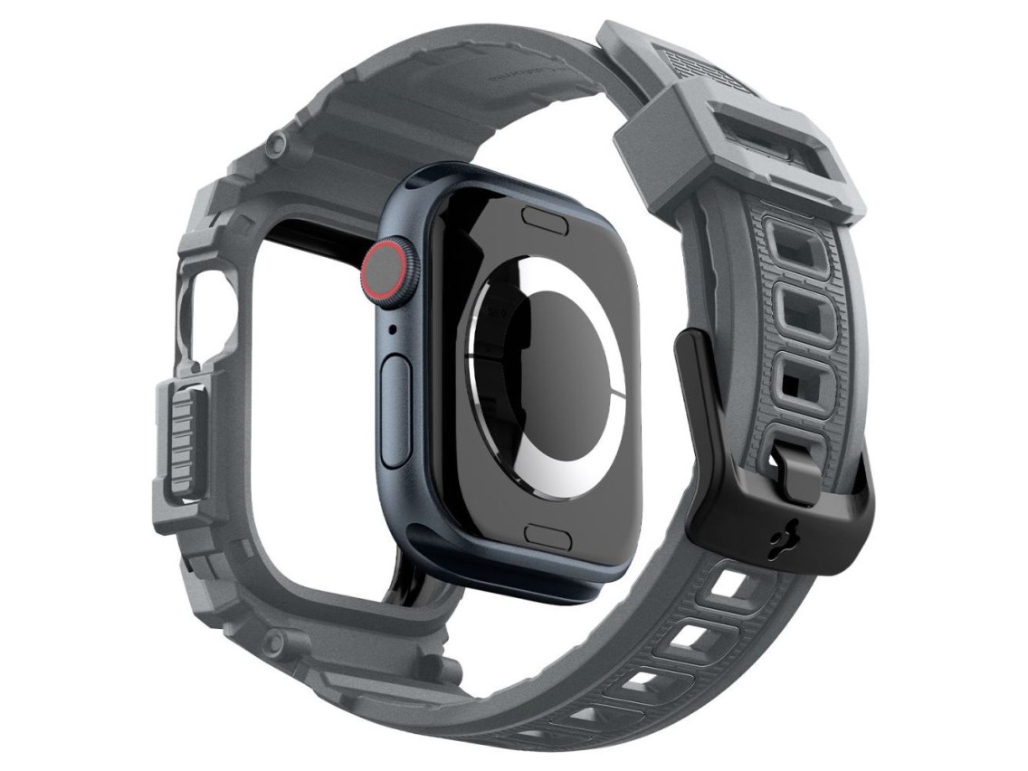 Funda Spigen Rugged Armor para Apple Watch de 10 pulgadas y 46 mm - Gris