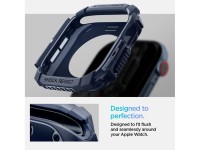 Spigen Rugged Armor Case for Apple Watch 10 46mm - Navy Blue Spigen Rugged Armor Case for Apple Watch 10 46mm - Navy Blue
