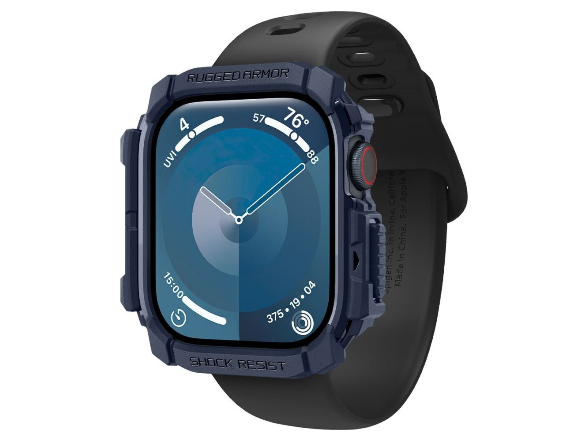 Spigen Rugged Armor Case for Apple Watch 10 46mm - Navy Blue