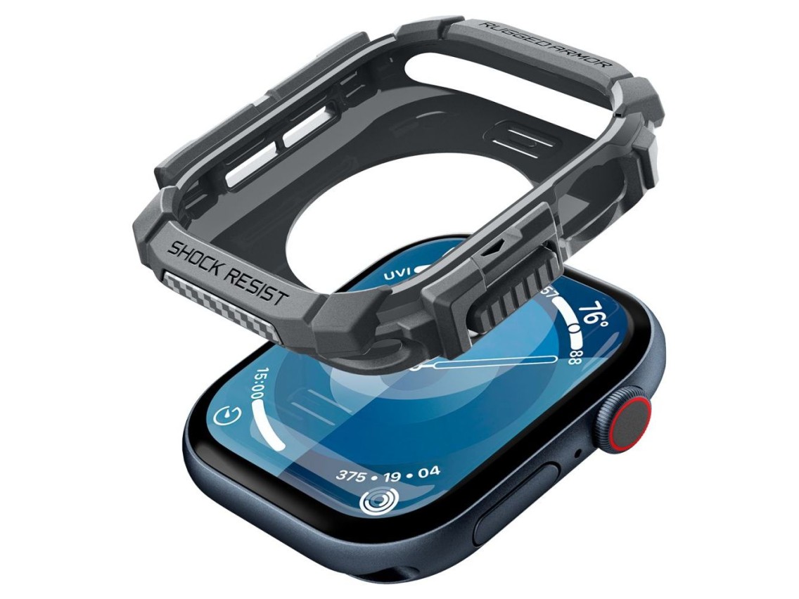 Capa Spigen Rugged Armor para Apple Watch 10 46mm - Cinza