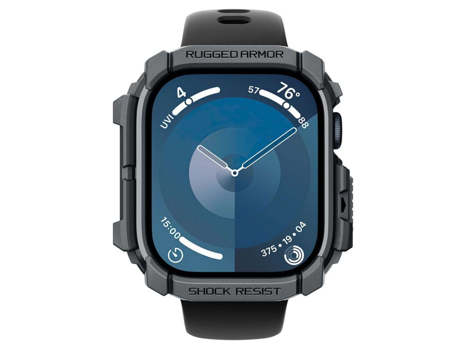Capa Spigen Rugged Armor para Apple Watch 10 46mm - Cinza