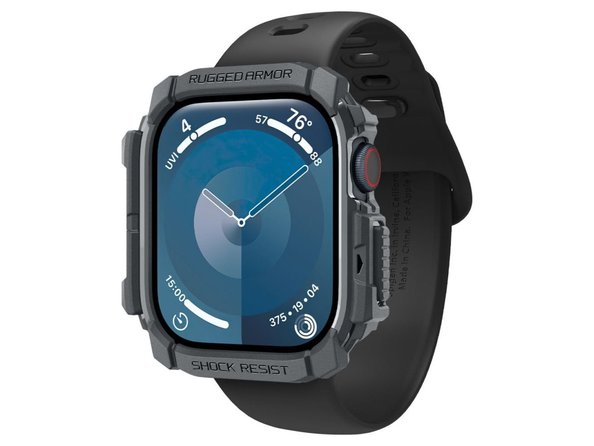 Capa Spigen Rugged Armor para Apple Watch 10 46mm - Cinza