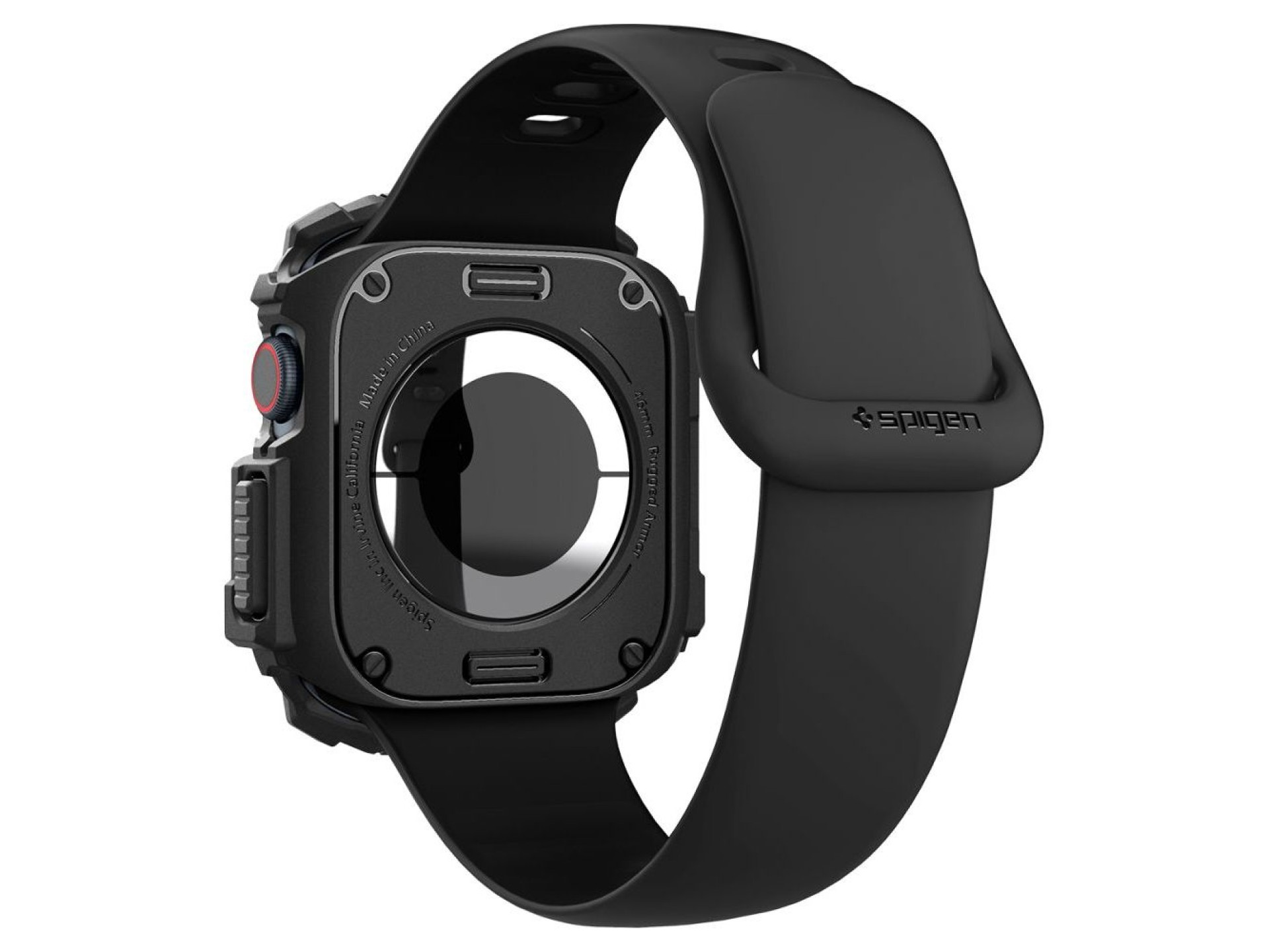 Capa Spigen Rugged Armor para Apple Watch 10 46mm - Preta
