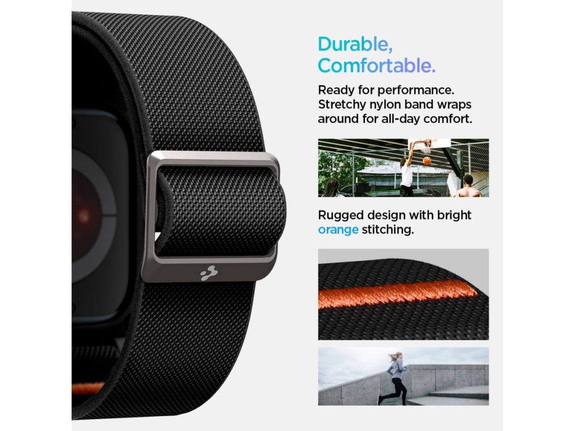 Pulseira Spigen Lite Fit "PRO" para Apple Watch 10 42mm - Preta