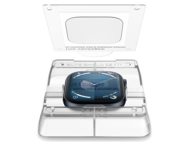 Protector de pantalla Spigen Elite Shield �EZ FIT� de cristal h�brido (paquete de 2) para Apple Watc
