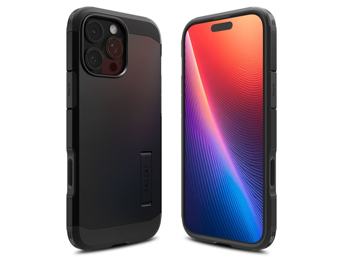 Funda Spigen Tough Armor "T" MagSafe para iPhone 16 Pro Max - negra