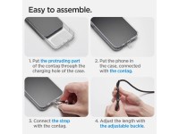 Conjunto universal de cordón y colgante Spigen - Blanco Conjunto universal de cordón y colgante Spigen - Blanco