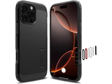Spigen Tough Armor "T" MagSafe case for iPhone 16 Pro Max - black Spigen Tough Armor "T" MagSafe case for iPhone 16 Pro Max - black