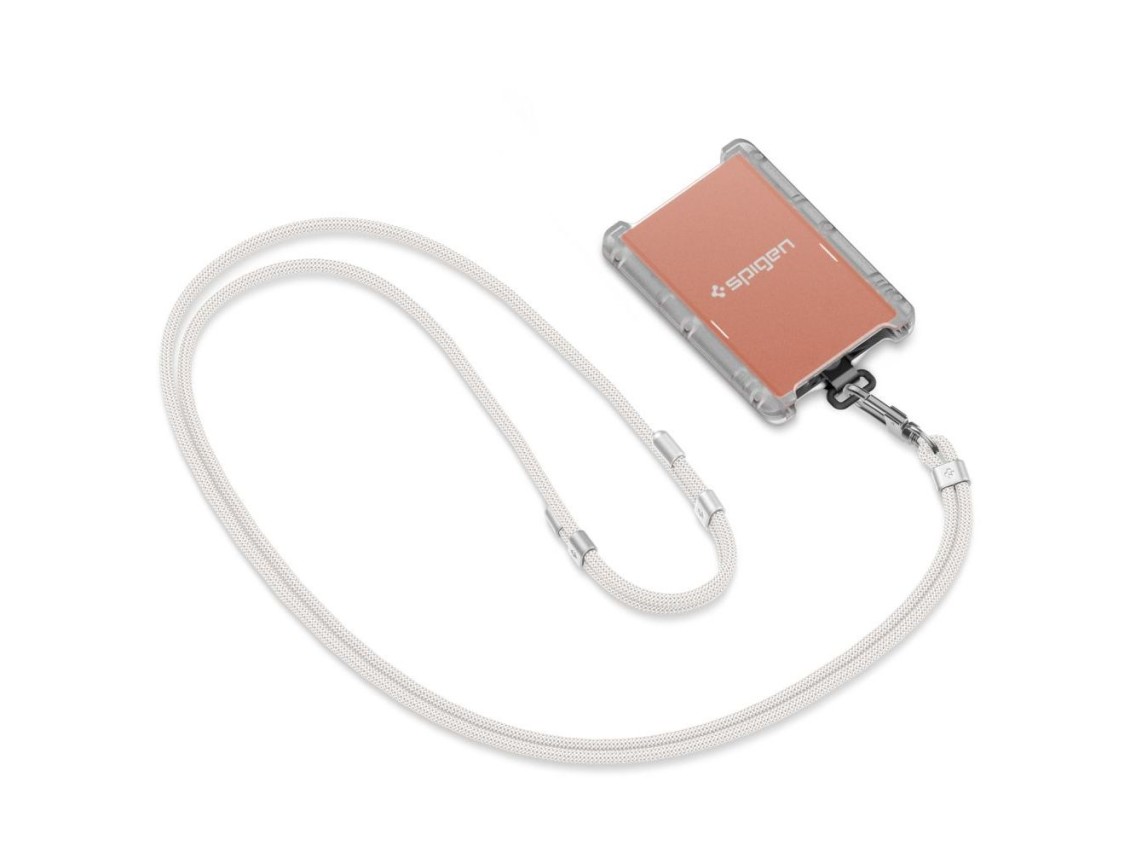 Conjunto universal de cordón y colgante Spigen - Blanco