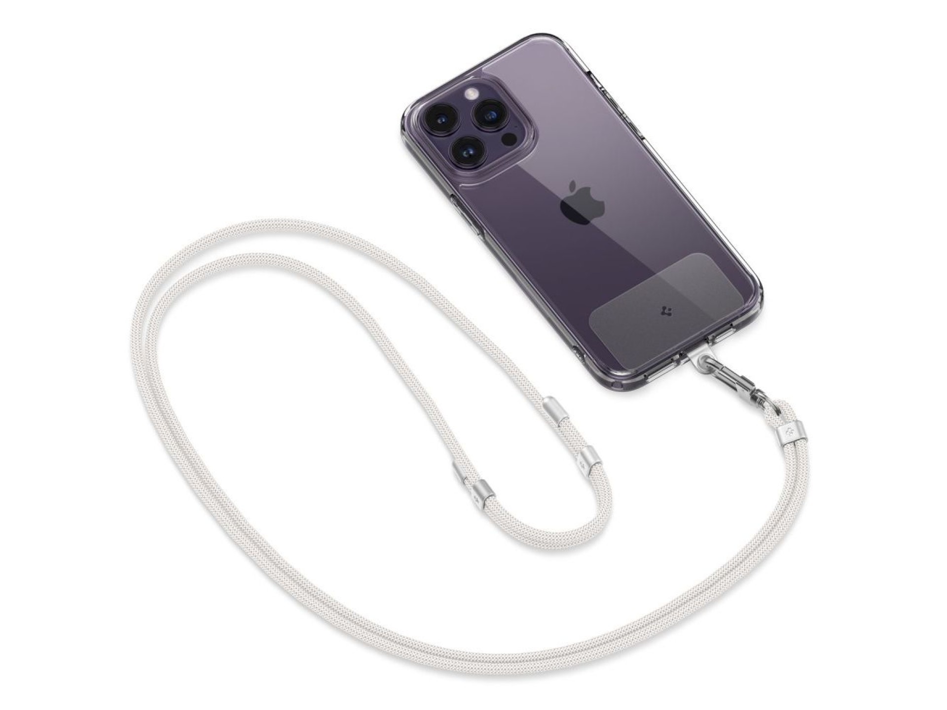 Conjunto universal de cordón y colgante Spigen - Blanco