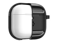 Funda Spigen Rugged Armor para AirPods 4 - Negra Funda Spigen Rugged Armor para AirPods 4 - Negra