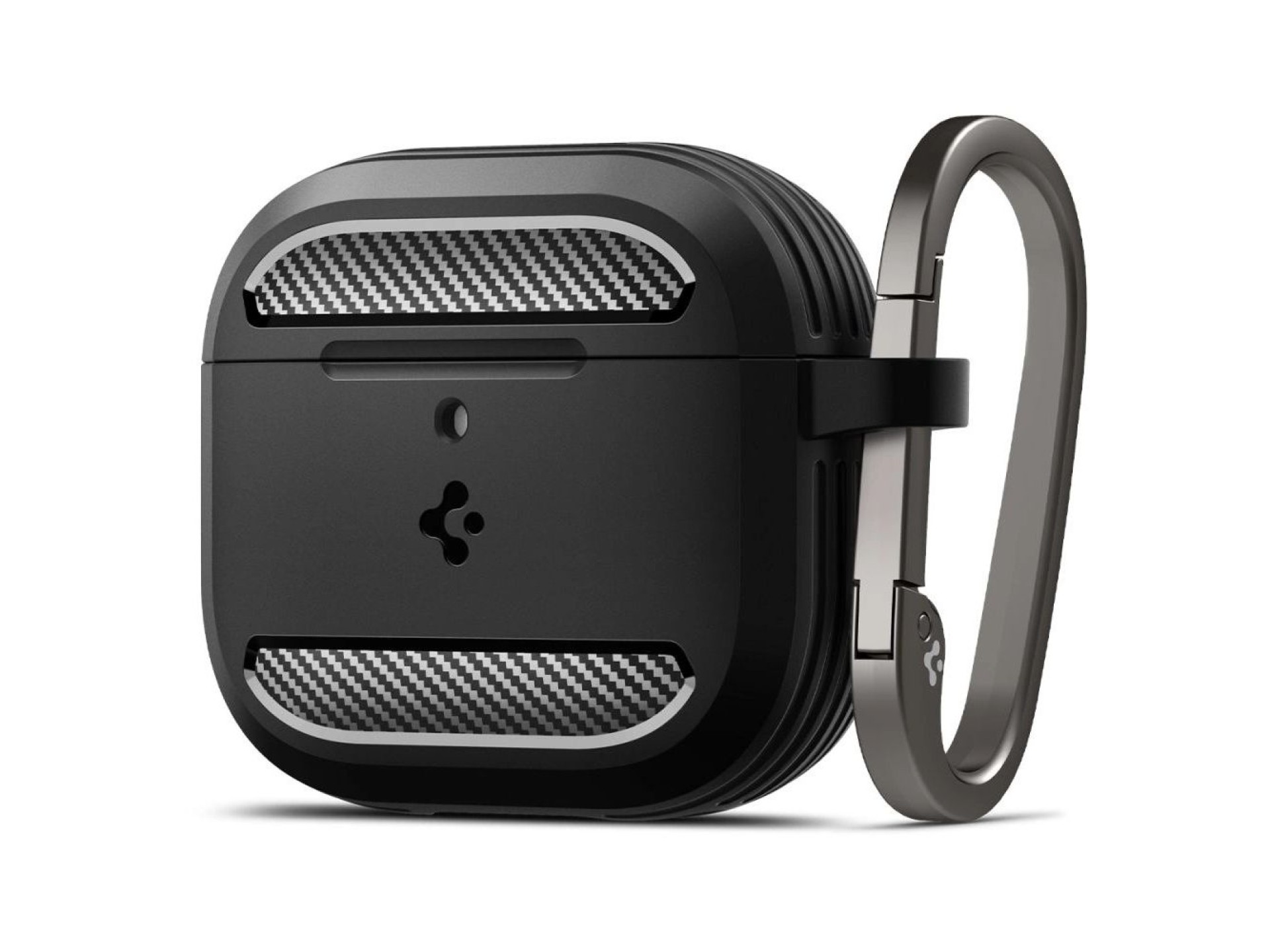 Funda Spigen Rugged Armor para AirPods 4 - Negra