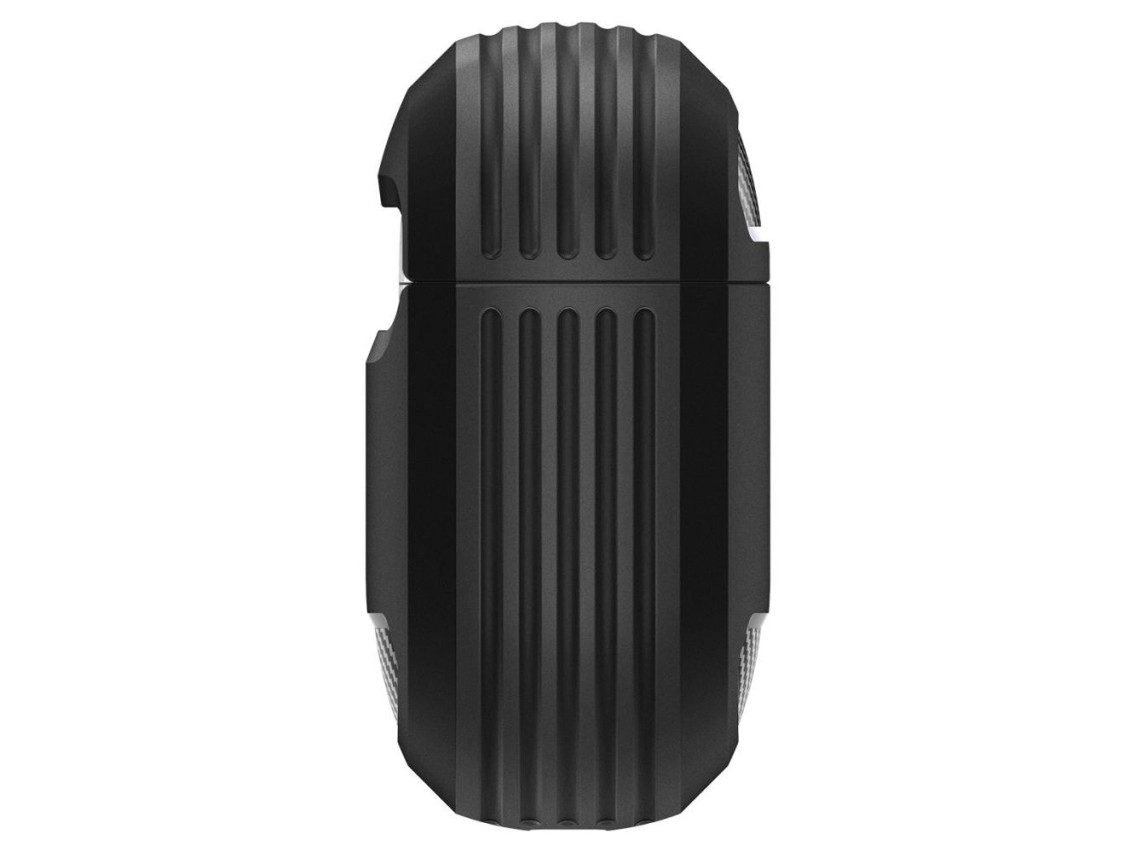 Funda Spigen Rugged Armor para AirPods 4 - Negra