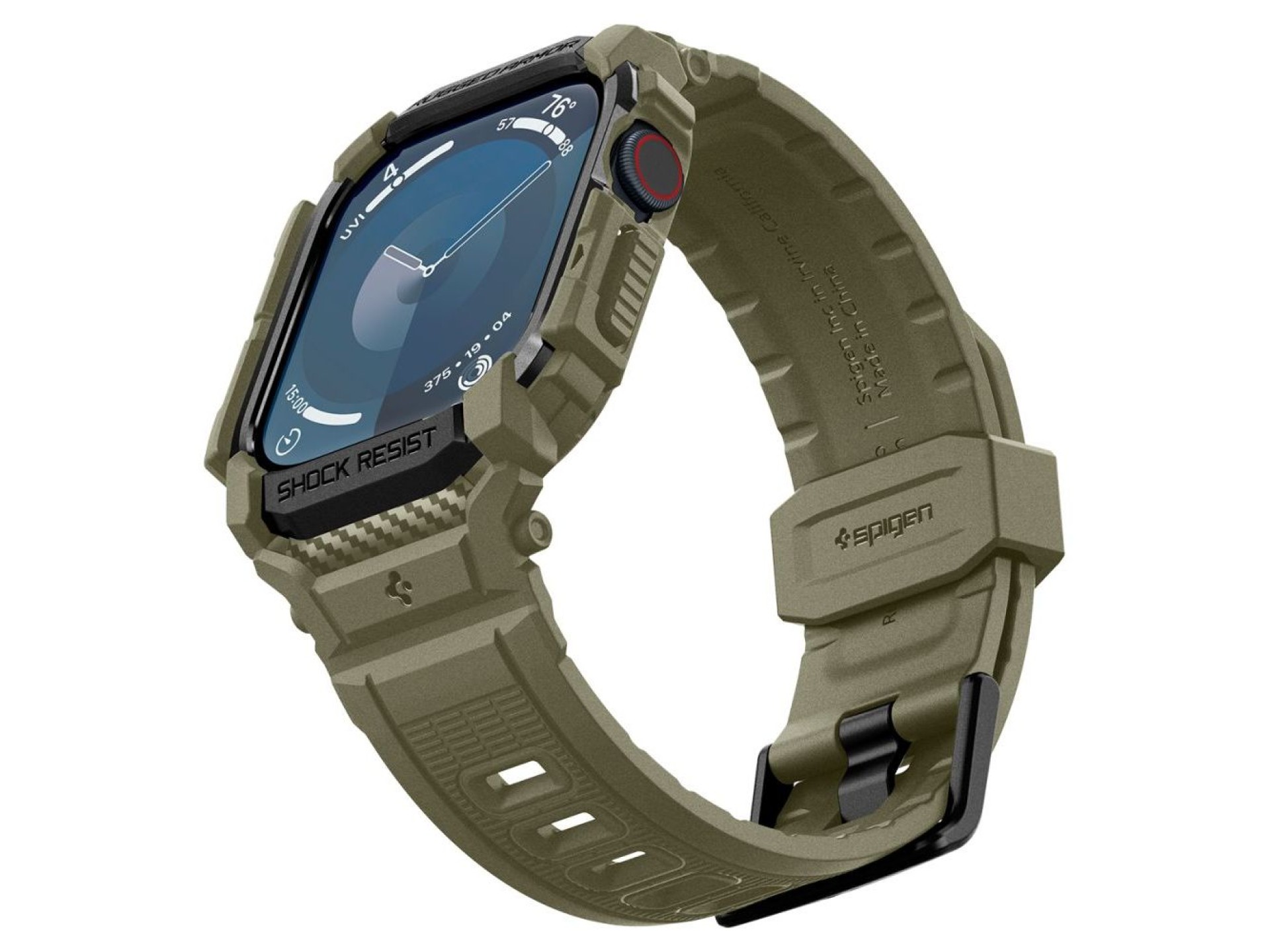 Correa Spigen Rugged Armor “Pro” para Apple Watch 10 (46 mm) - Verde