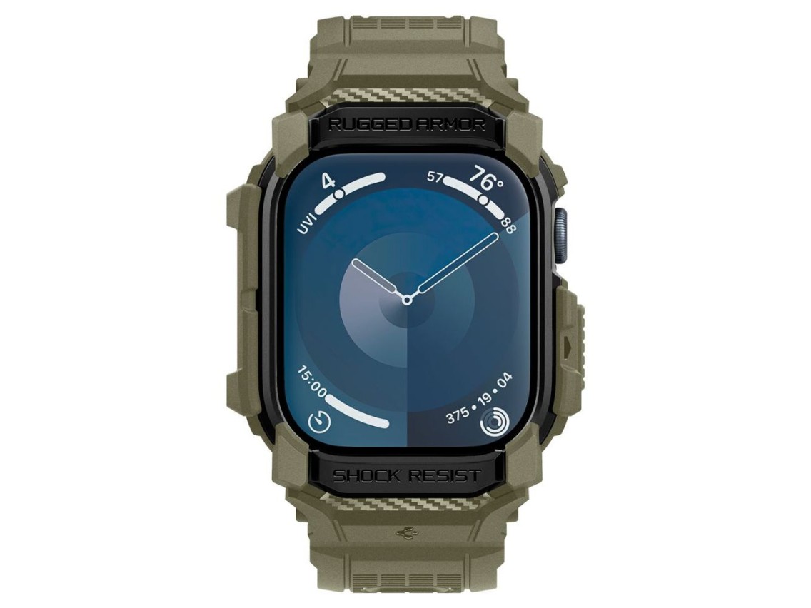 Correa Spigen Rugged Armor “Pro” para Apple Watch 10 (46 mm) - Verde