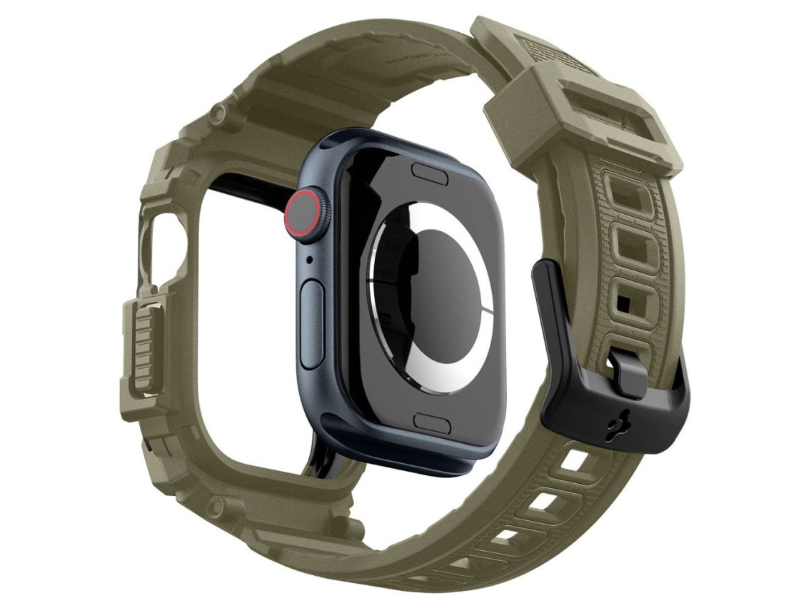 Correa Spigen Rugged Armor “Pro” para Apple Watch 10 (46 mm) - Verde