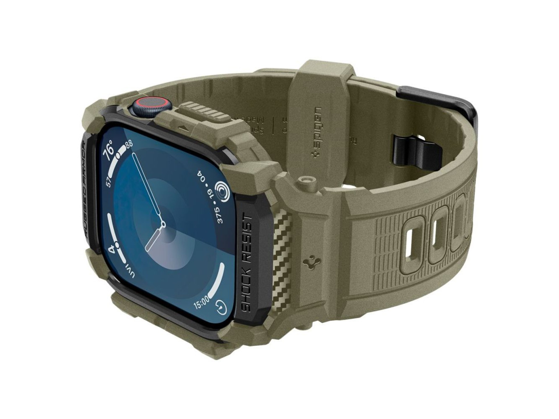 Correa Spigen Rugged Armor “Pro” para Apple Watch 10 (46 mm) - Verde
