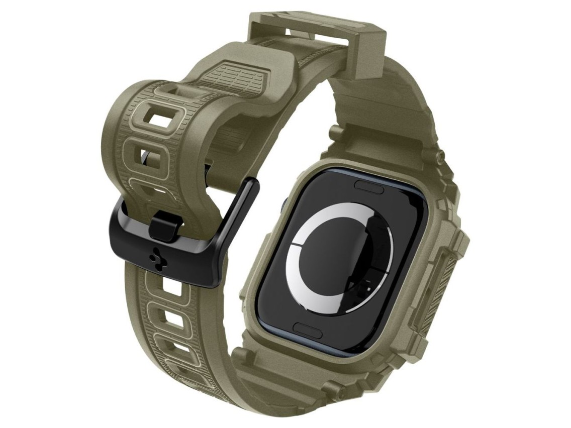 Correa Spigen Rugged Armor “Pro” para Apple Watch 10 (46 mm) - Verde
