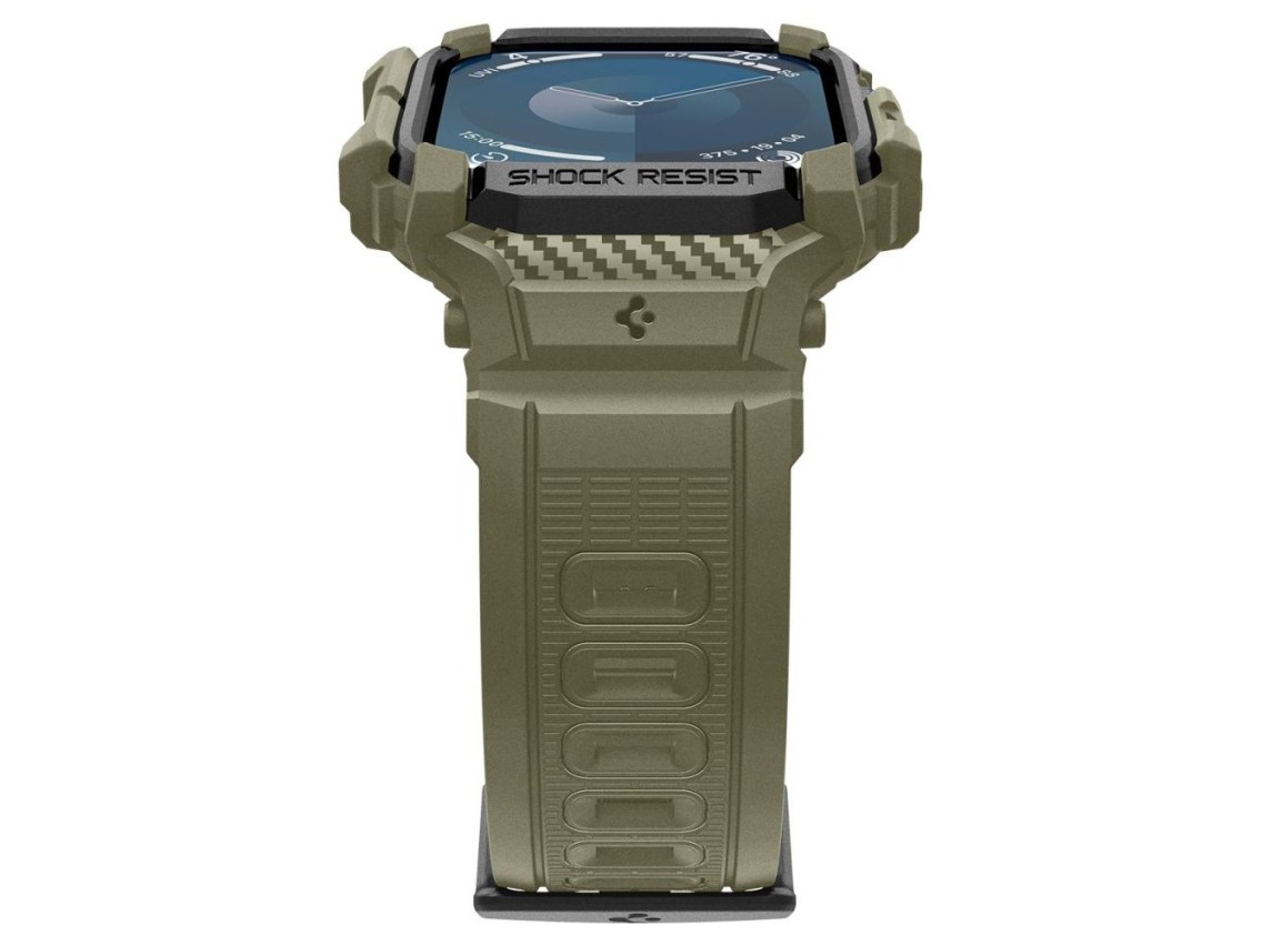 Correa Spigen Rugged Armor “Pro” para Apple Watch 10 (46 mm) - Verde