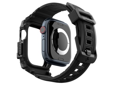 Funda con correa Spigen Rugged Armor Pro para Apple Watch 10 (42 mm) - Negra Funda con correa Spigen Rugged Armor Pro para Apple Watch 10 (42 mm) - Negra