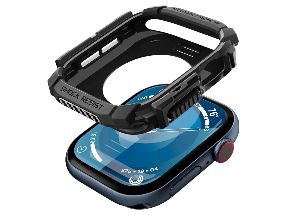 Spigen Rugged Armor Case for Apple Watch 10 (42mm) - Black