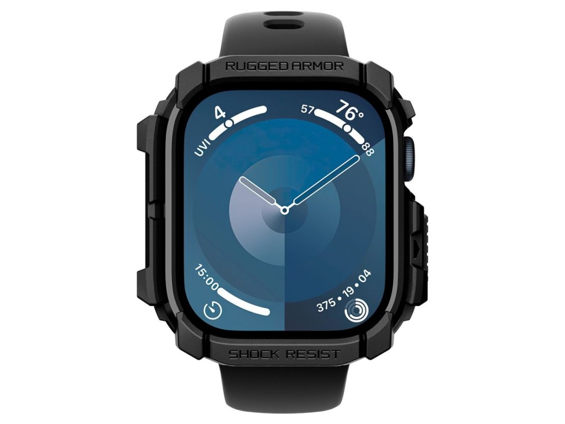 Spigen Rugged Armor Case for Apple Watch 10 (42mm) - Black