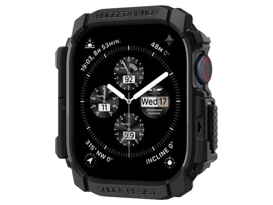 Spigen Rugged Armor Case for Apple Watch 10 (42mm) - Black