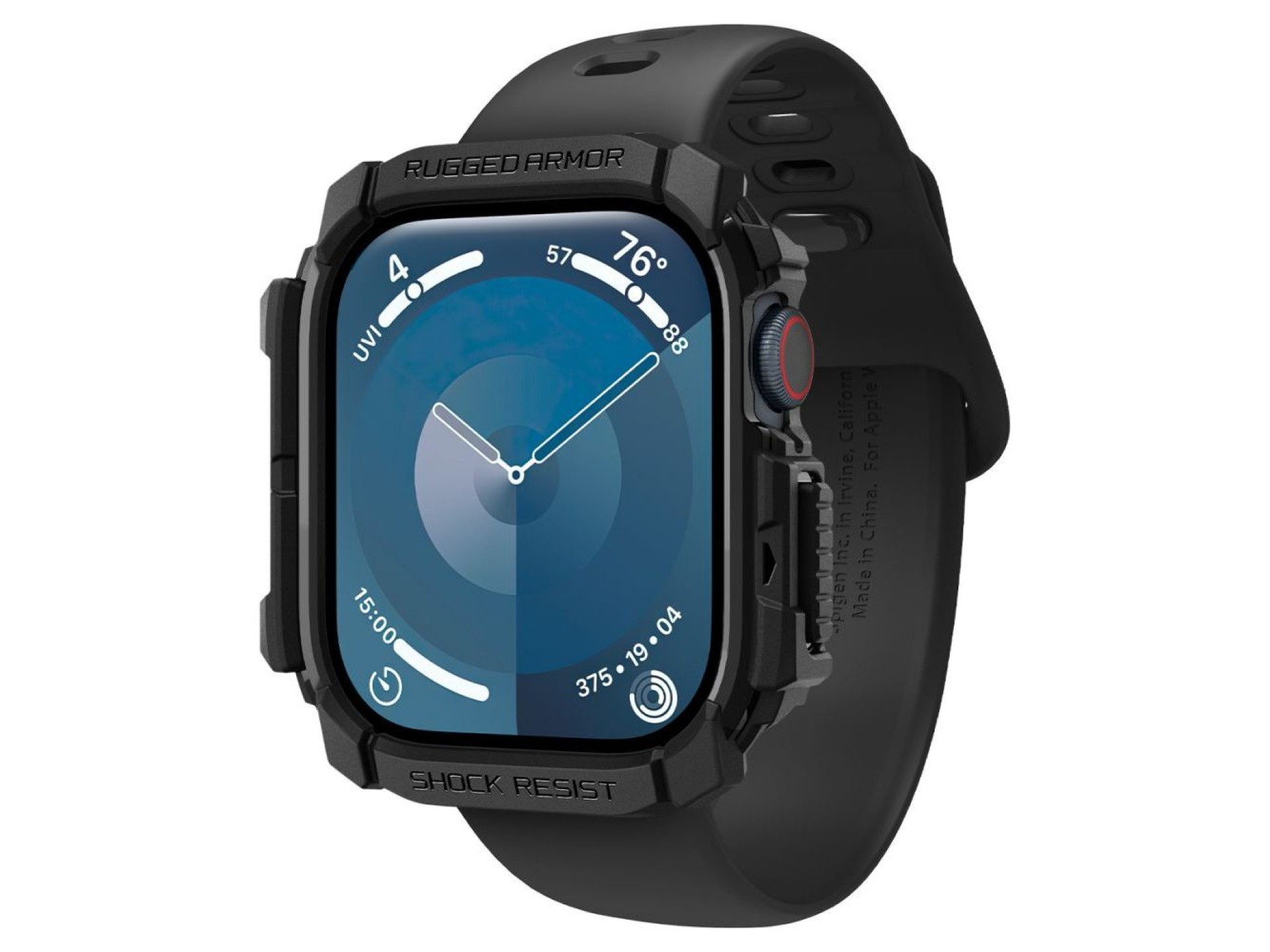 Spigen Rugged Armor Case for Apple Watch 10 (42mm) - Black