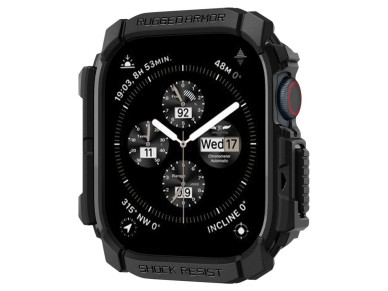 Spigen Rugged Armor Case for Apple Watch 10 (42mm) - Black