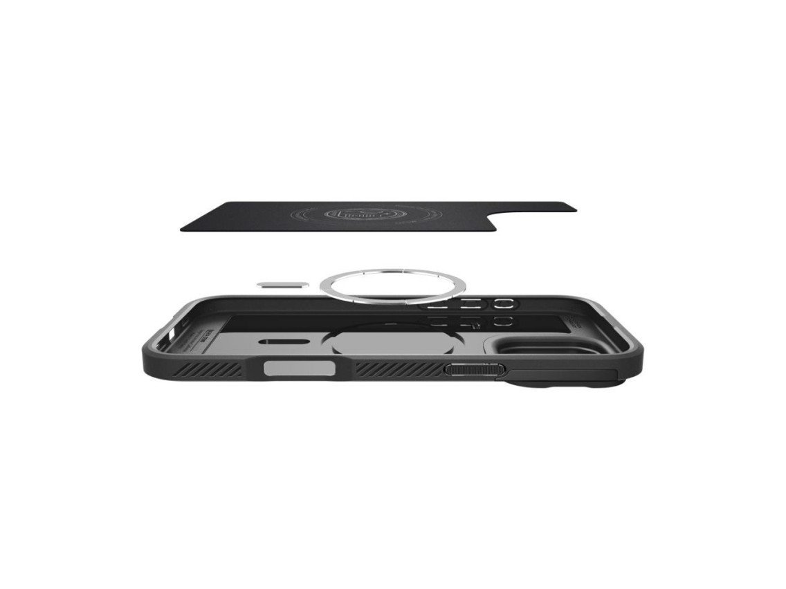Funda Spigen Optik Armor Mag Case con MagSafe para iPhone 16 Pro Max - Negra